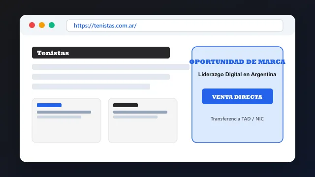 Modelo de aplicación comercial y proyectos digitales para tenistas.com.ar